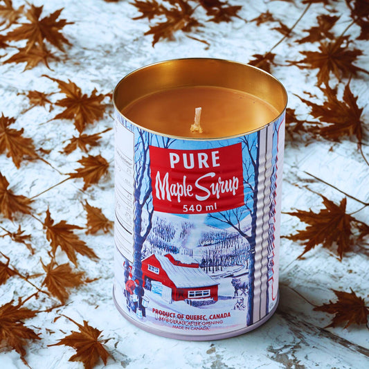 Seracon - Maple Syrup Candle – 540 ml Iconic Tin Can (Cotton wick)
