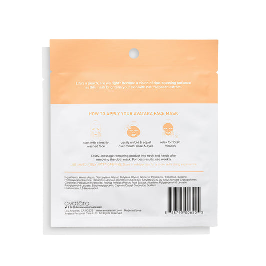 Peach Beach Brightening Face Mask