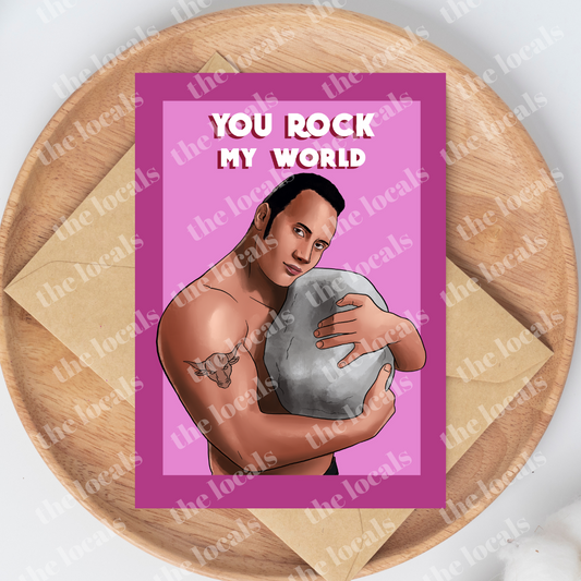 You Rock My World Greeting Card