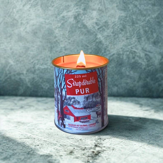 Seracon - Maple Syrup Candle – 225 ml Iconic Tin Can (Wood wick)