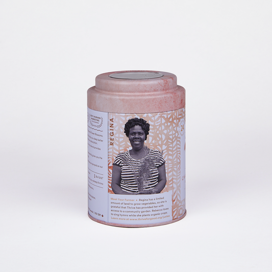 JusTea - Chamomile Dream Tea Bag Tin - Fair-Trade, Calming Herbal Tea