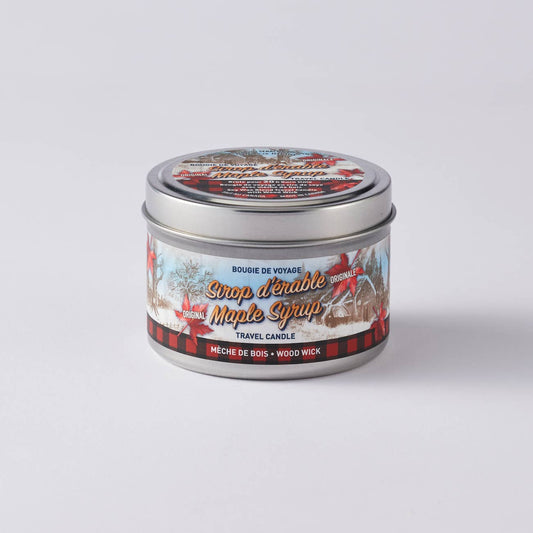 Seracon - Maple Syrup Candle in Super Mini Travel Tin (WOOD) - SILVER