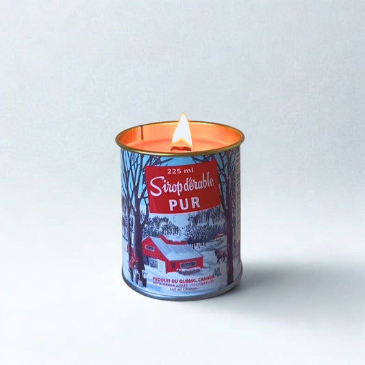 Seracon - Maple Syrup Candle – 225 ml Iconic Tin Can (Wood wick)