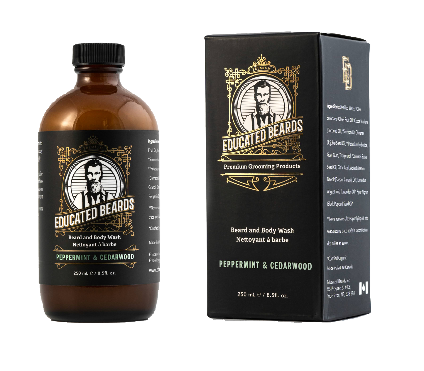 Peppermint Cedarwood Beard Wash (250ml/8.5fl.oz)