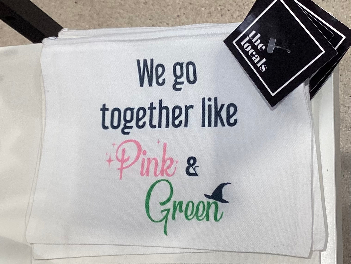 We Go Together Like Pink & Green Wicked -Zippered Case