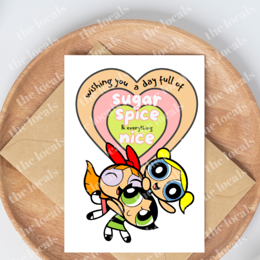 Powerpuff Girls Greeting Card