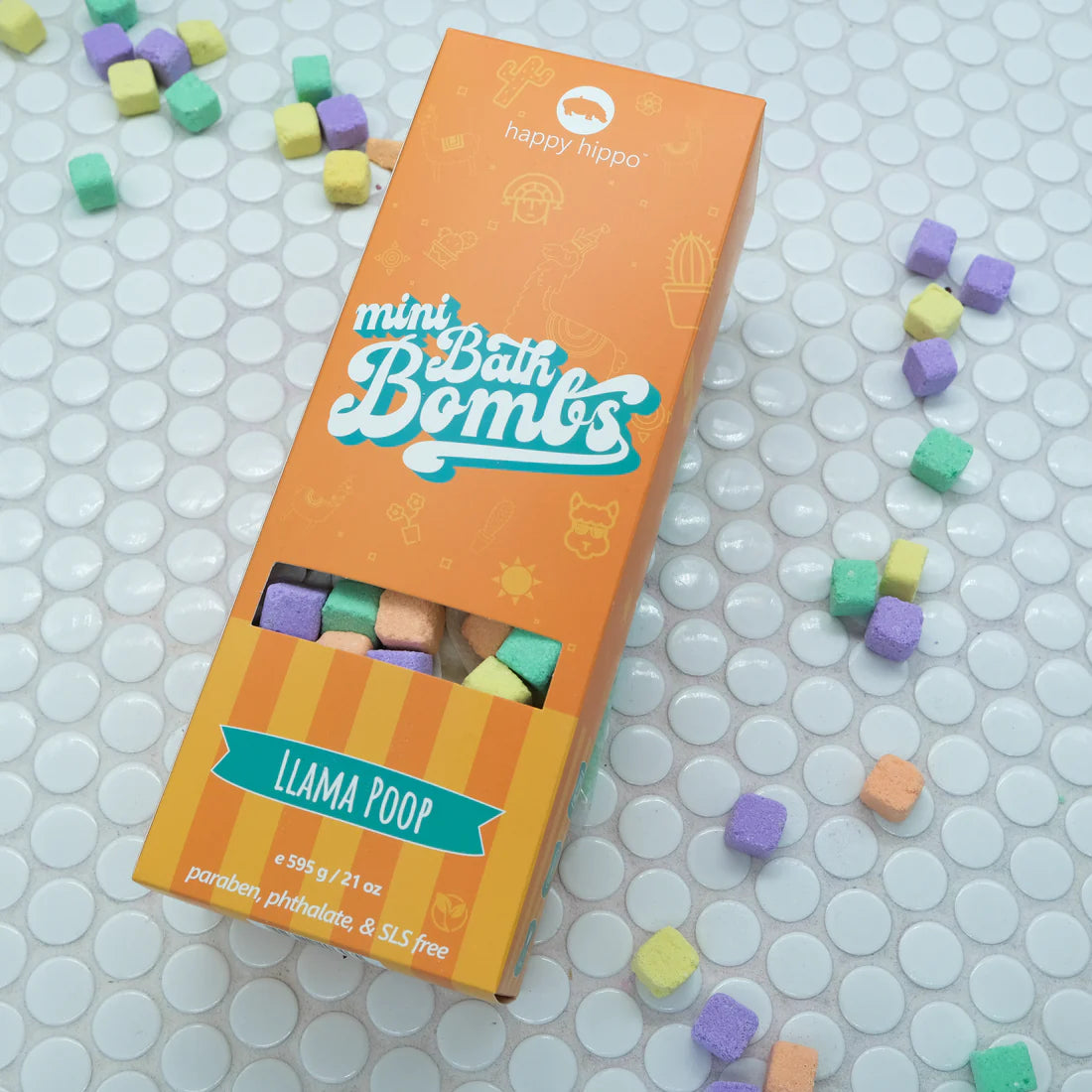 Llama  Poop  Mini Bubble Bombs - Box (595g)
