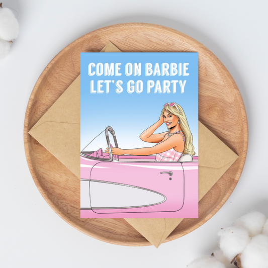 Let's Go Party Greeting Card