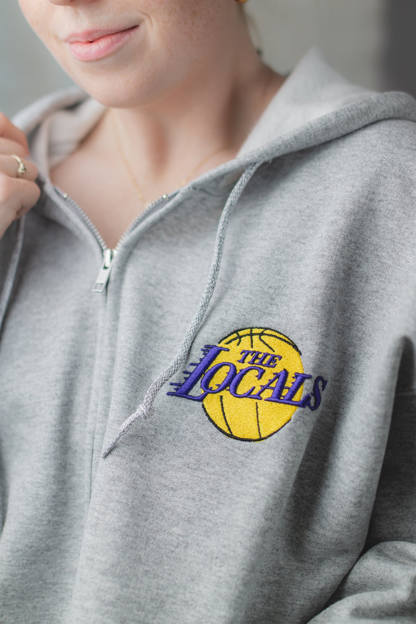 The Locals Basketball Zip-Up Hoodie