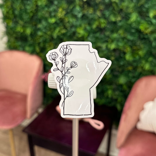 Manitoba Crocus Sticker