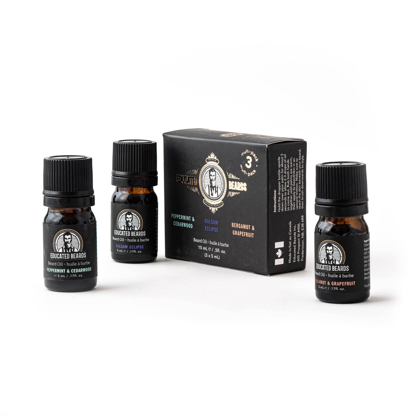 Beard Oil 3-Pack (15ml/.51fl.oz)