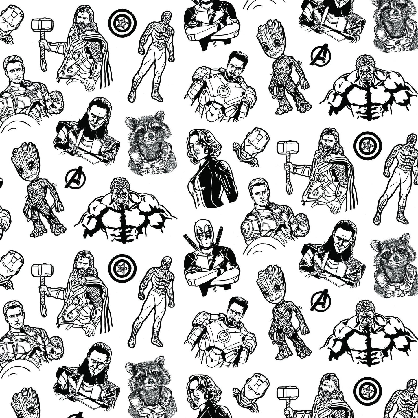 Marvel Gift Wrap 24"x36" Sheet