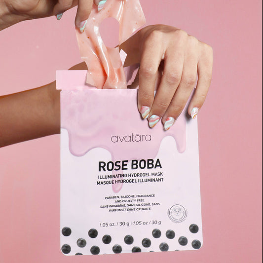 Rose Boba Illuminating Hydrogel Mask