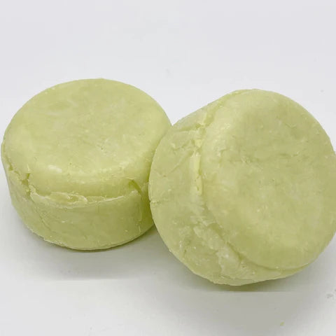Lemongrass Peppermint and Yuzu conditioning shampoo bar hair, shave and body bar with storage tin