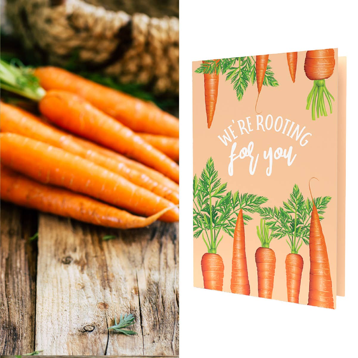 Muddy Moose Market - SEED PACKET Greeing Card | Rooting For You w/Carrot Seeds