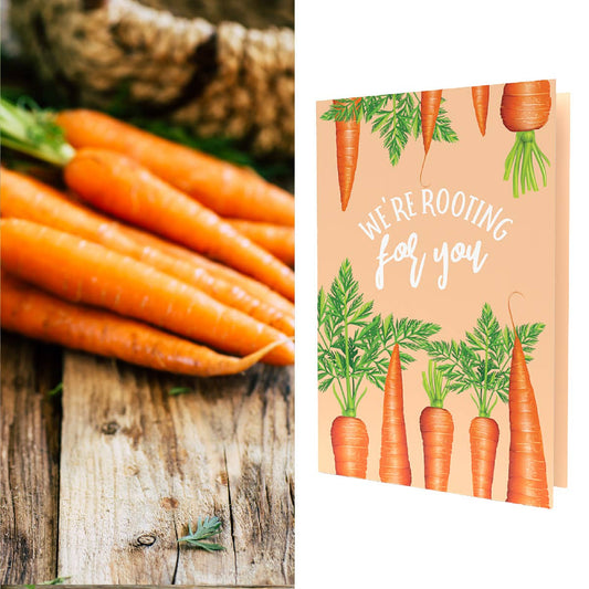 Muddy Moose Market - SEED PACKET Greeing Card | Rooting For You w/Carrot Seeds