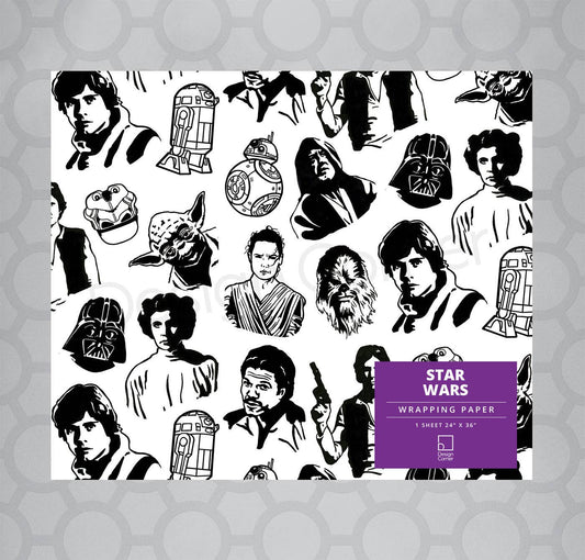 Star Wars Gift Wrap 24"x36" Sheet