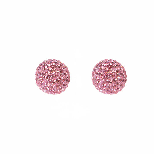 Radiance Studs Pink Quartz Earrings