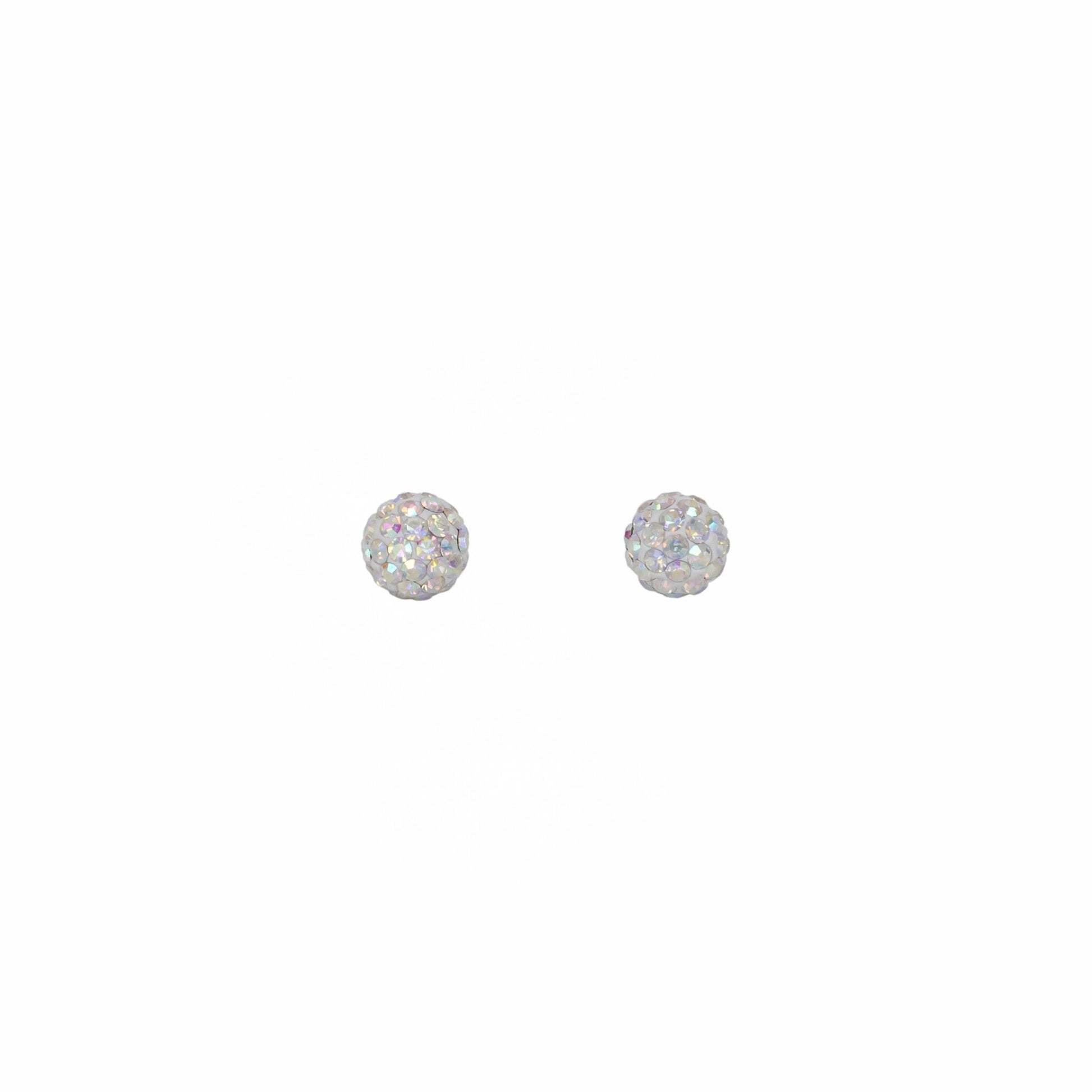 Park and Buzz radiance stud. Sparkle ball earrings. Hillberg and Berk. Canadian Brand. Glitter ball earrings. Aurora sparkle earrings jewelry jewellery