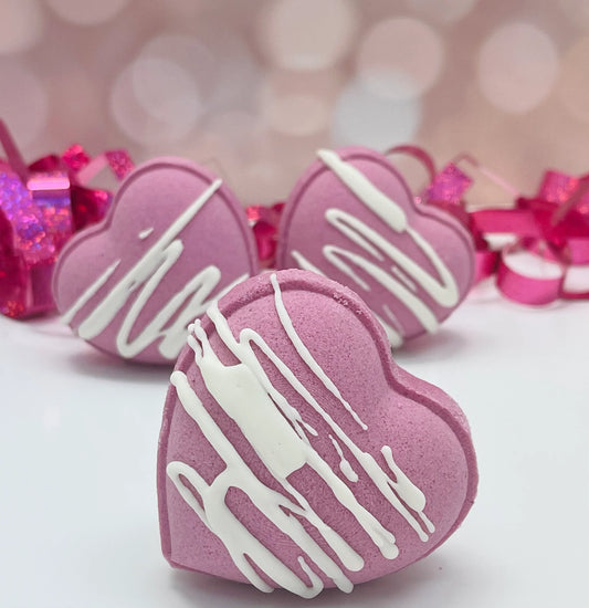 Black Cherry Merlot Heart Bath Bomb