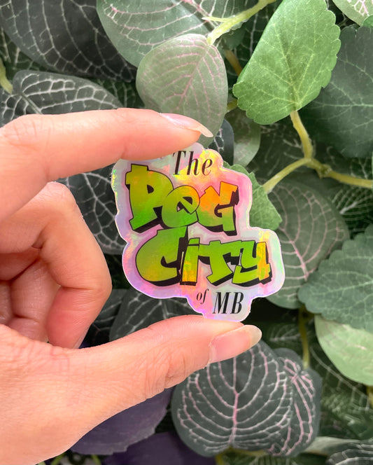 The Peg City of MB Holographic Sticker