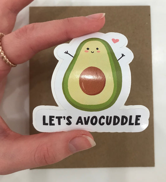 Let’s Avocuddle Sticker