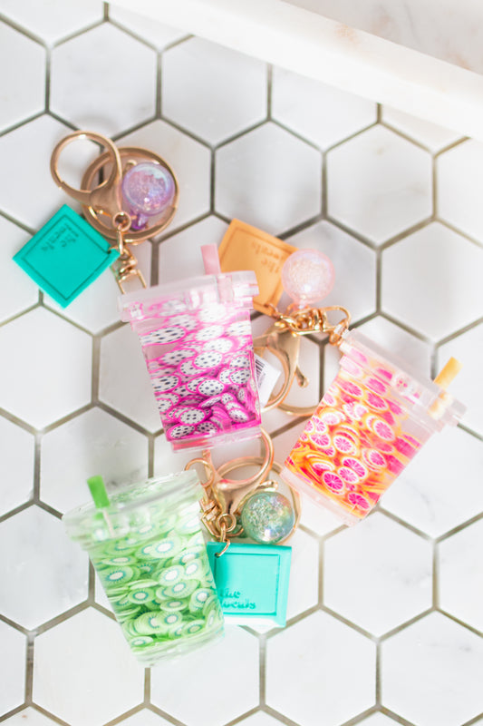 Local Mini Bubble Tea Keychain