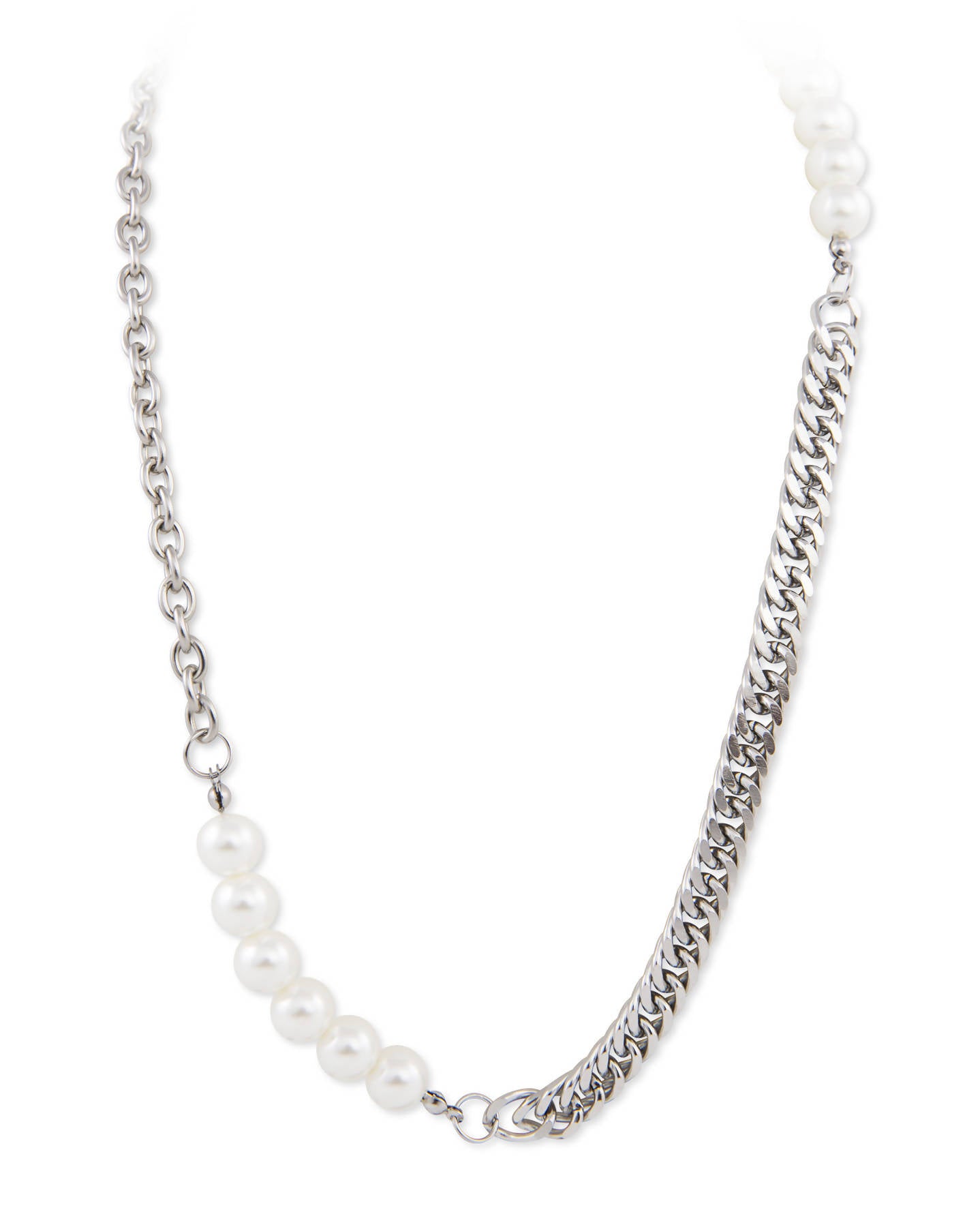 Silver Pearl Necklace