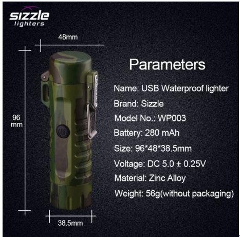Survival Sizzle Lighter